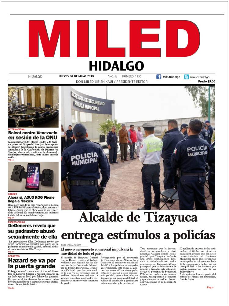 Portada de Miled - Hidalgo (México)