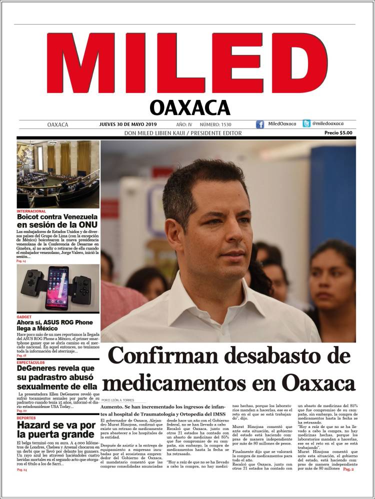 Portada de Miled - Oaxaca (México)