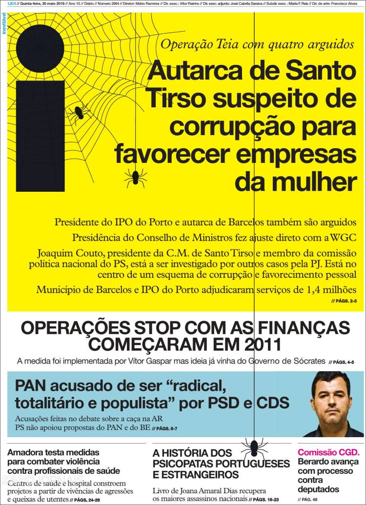 Portada de I - informação (Portugal)