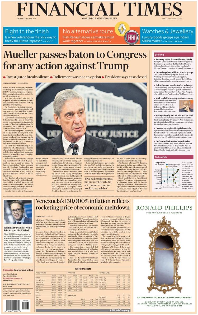 Portada de Financial Times - USA (USA)