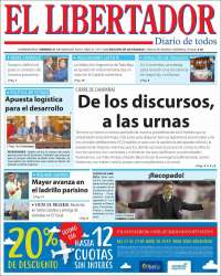 Portada de Diario El Libertador (Argentina)