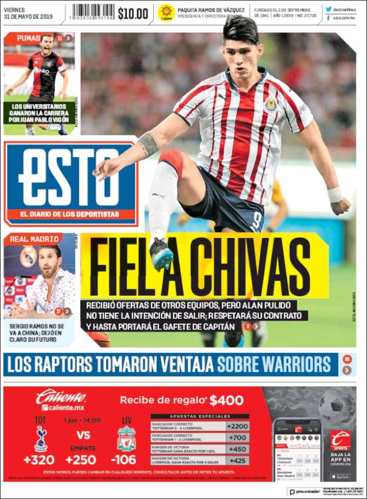 Portada de Esto (M&eacute;xico)