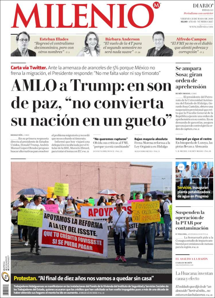 Portada de Milenio de Hidalgo (M&eacute;xico)