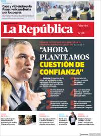 Portada de La Republica (Peru)