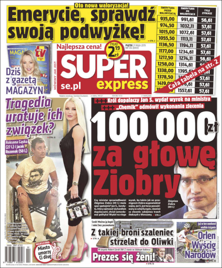 Portada de Super Express (Polonia)