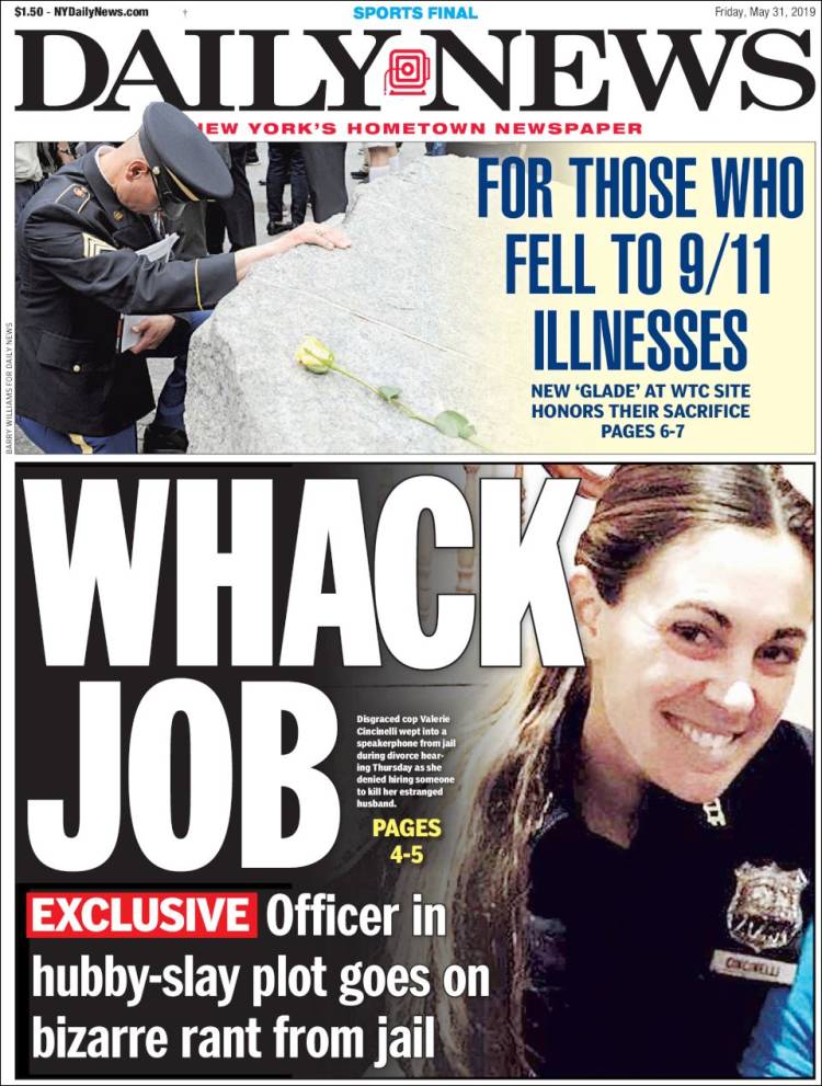 Portada de Daily News - New York (USA)