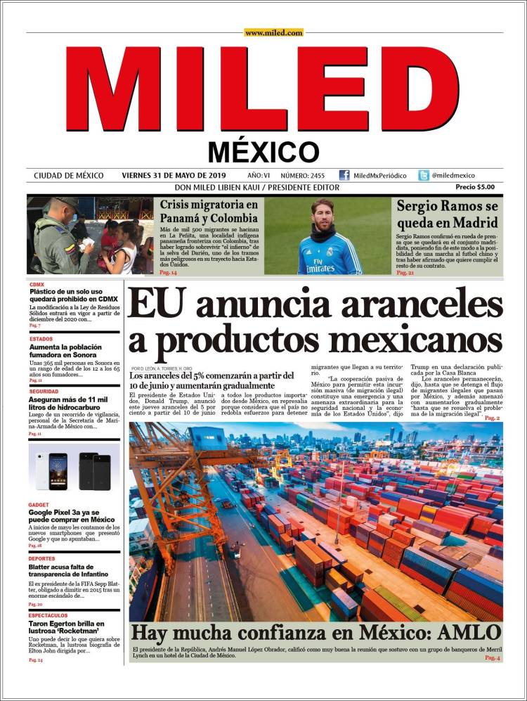 Portada de Miled (M&eacute;xico)