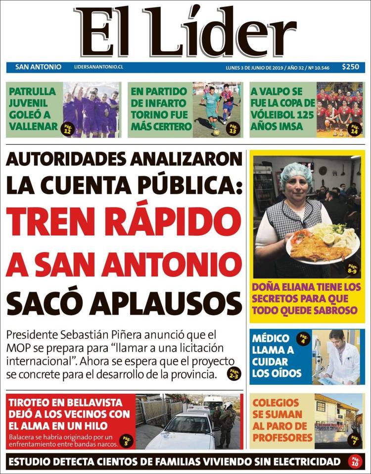 Portada de Lider de San Antonio (Chile)