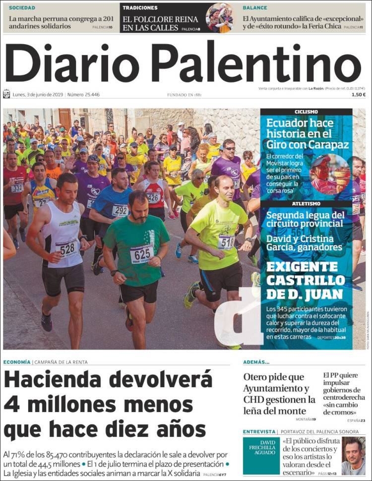 Portada de Diario Palentino (Espa&ntilde;a)