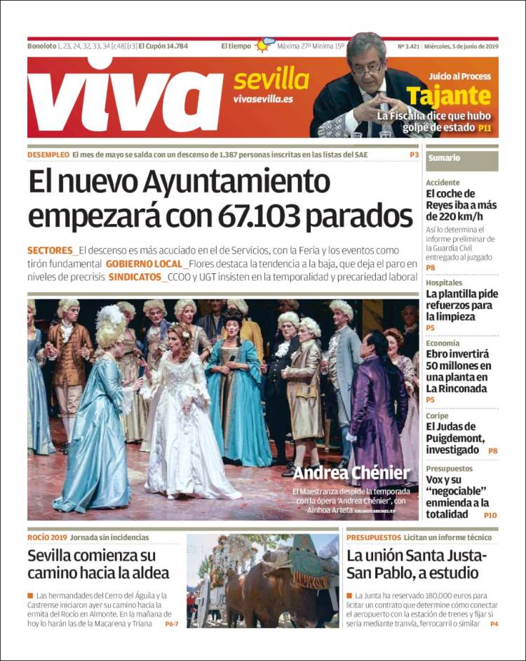 Portada de Viva Sevilla (España)