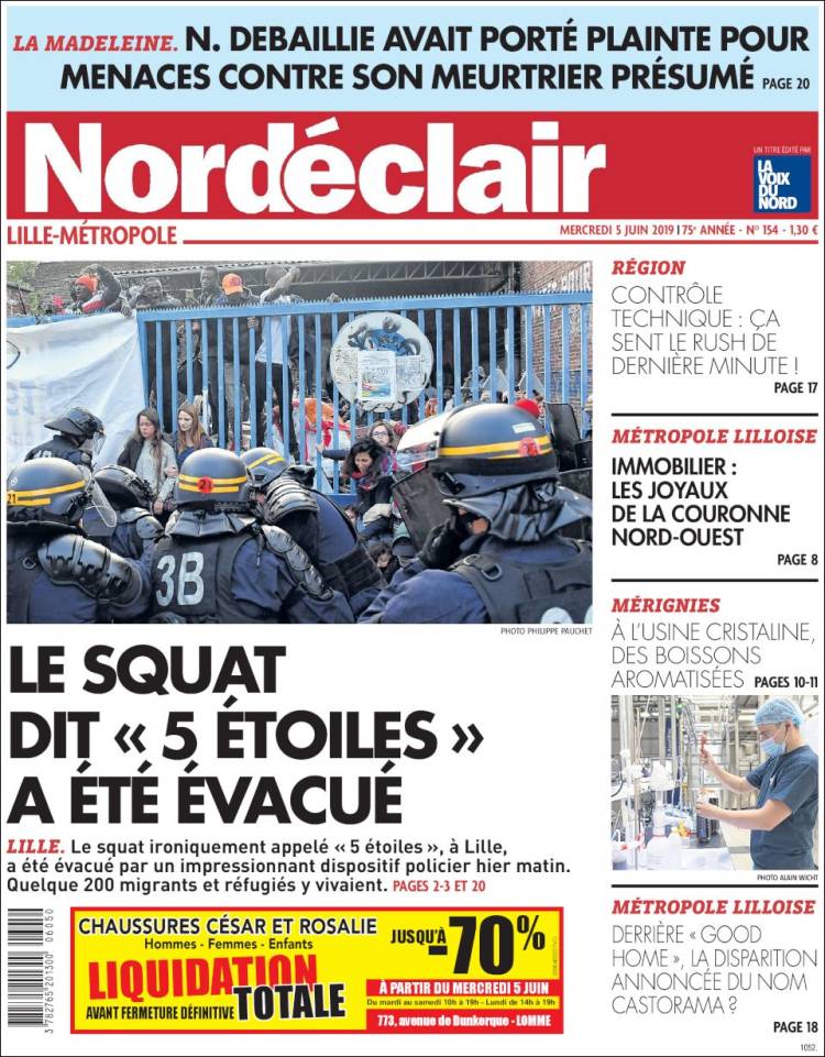 Portada de Nord Éclair (Francia)