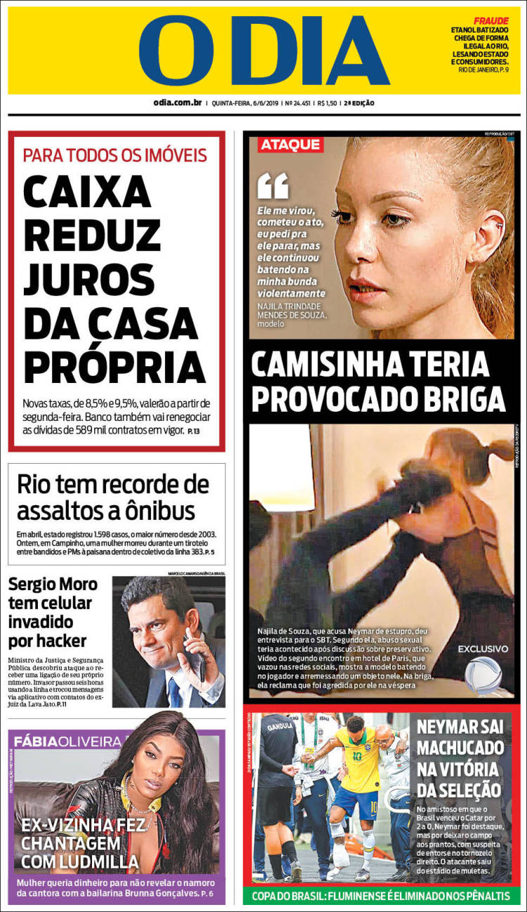 Portada de O Dia (Brasil)