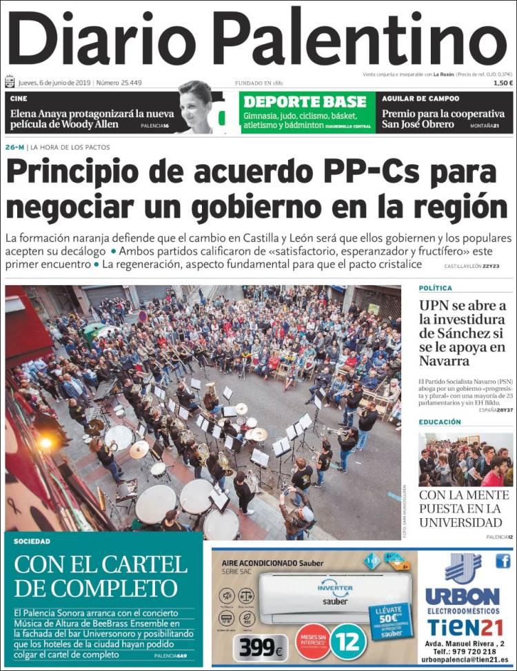 Portada de Diario Palentino (España)