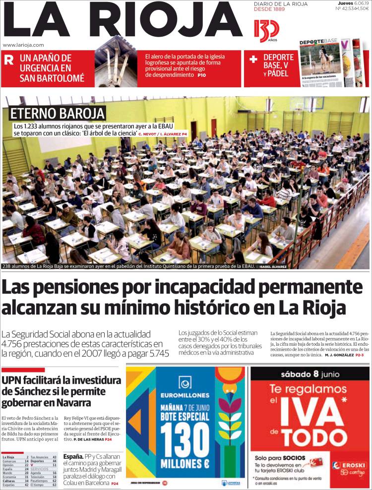 Portada de La Rioja (España)
