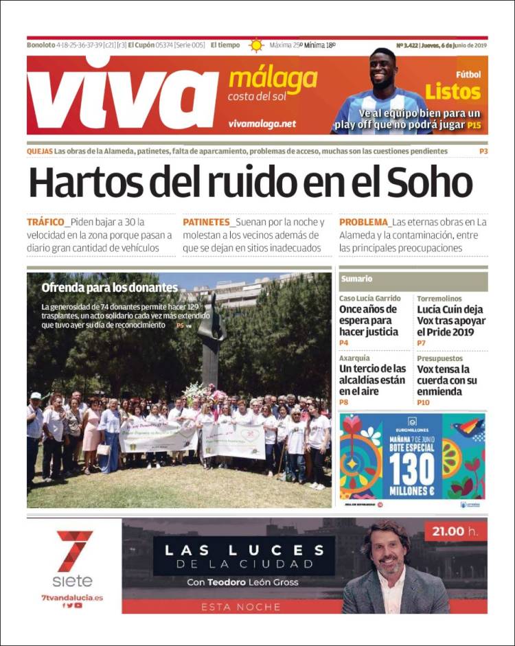 Portada de Viva Málaga (España)