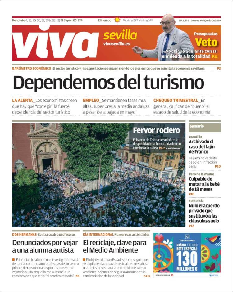 Portada de Viva Sevilla (España)