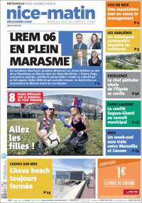 Portada de Nice-Matin (Francia)