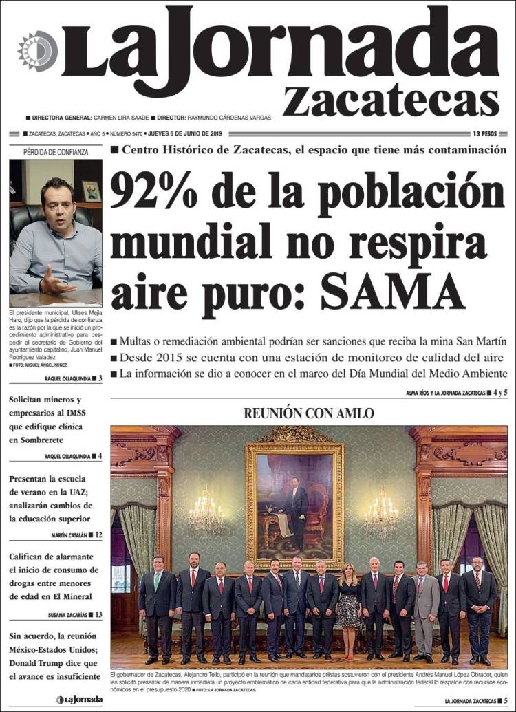 Portada de Jornada de Zacatecas (M&eacute;xico)