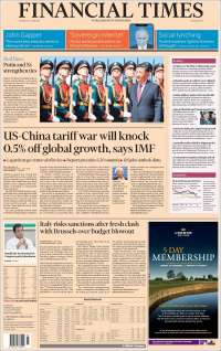 Portada de Financial Times - USA (USA)