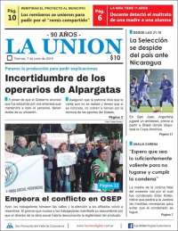 Portada de La Unión (Argentine)