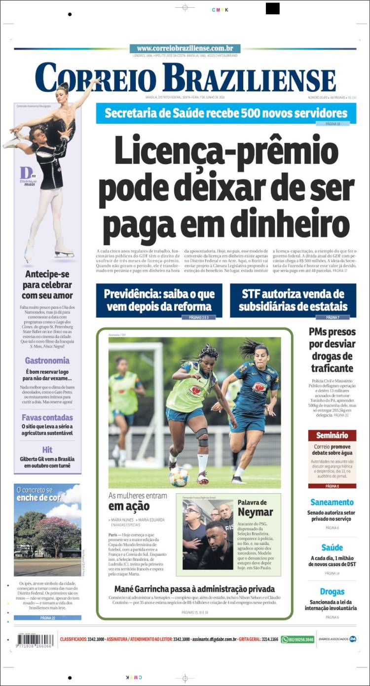Portada de Correio Braziliense (Br&eacute;sil)