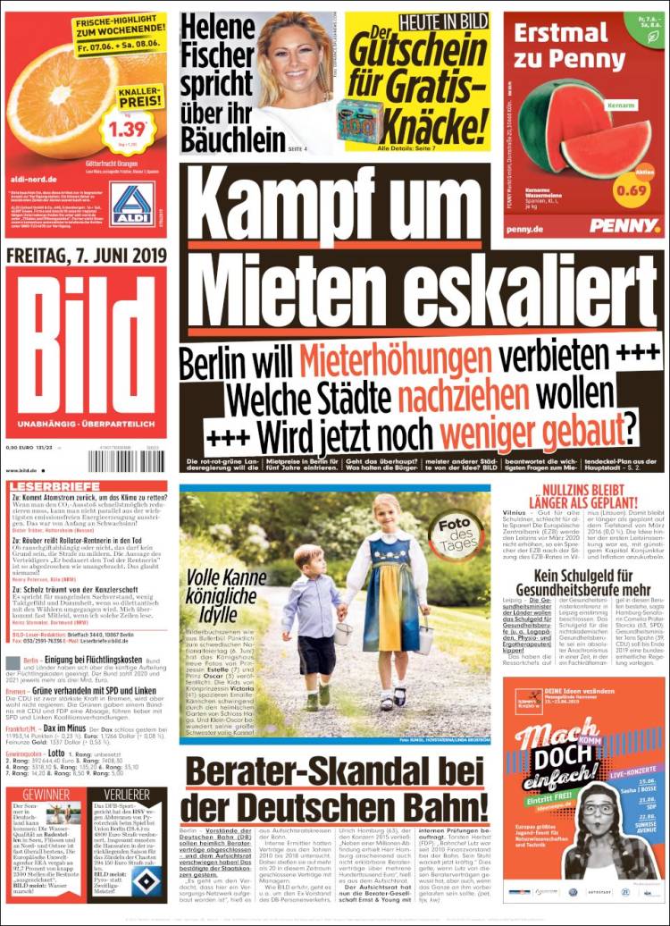 Portada de Bild (Allemagne)