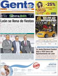 Portada de Gente en León (España)