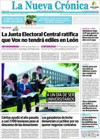 Portada de La Nueva Crónica (España)