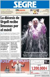 Portada de Segre  (España)
