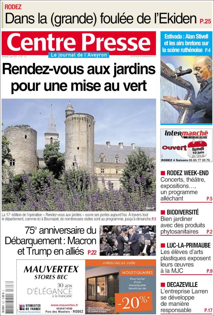 Portada de Centre Presse (France)