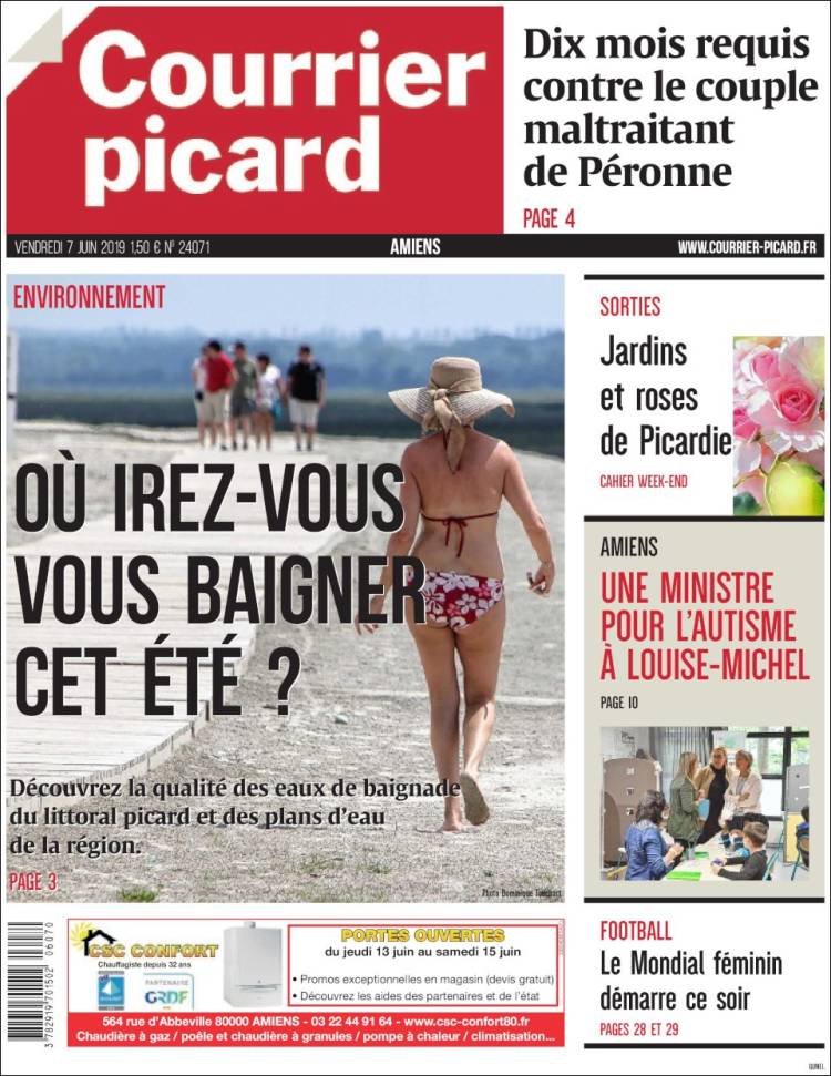 Portada de Courrier Picard (France)