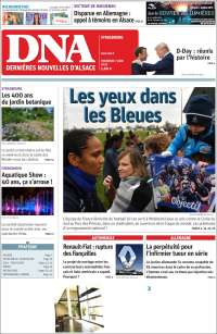 Portada de Les Dernières Nouvelles d'Alsace (France)