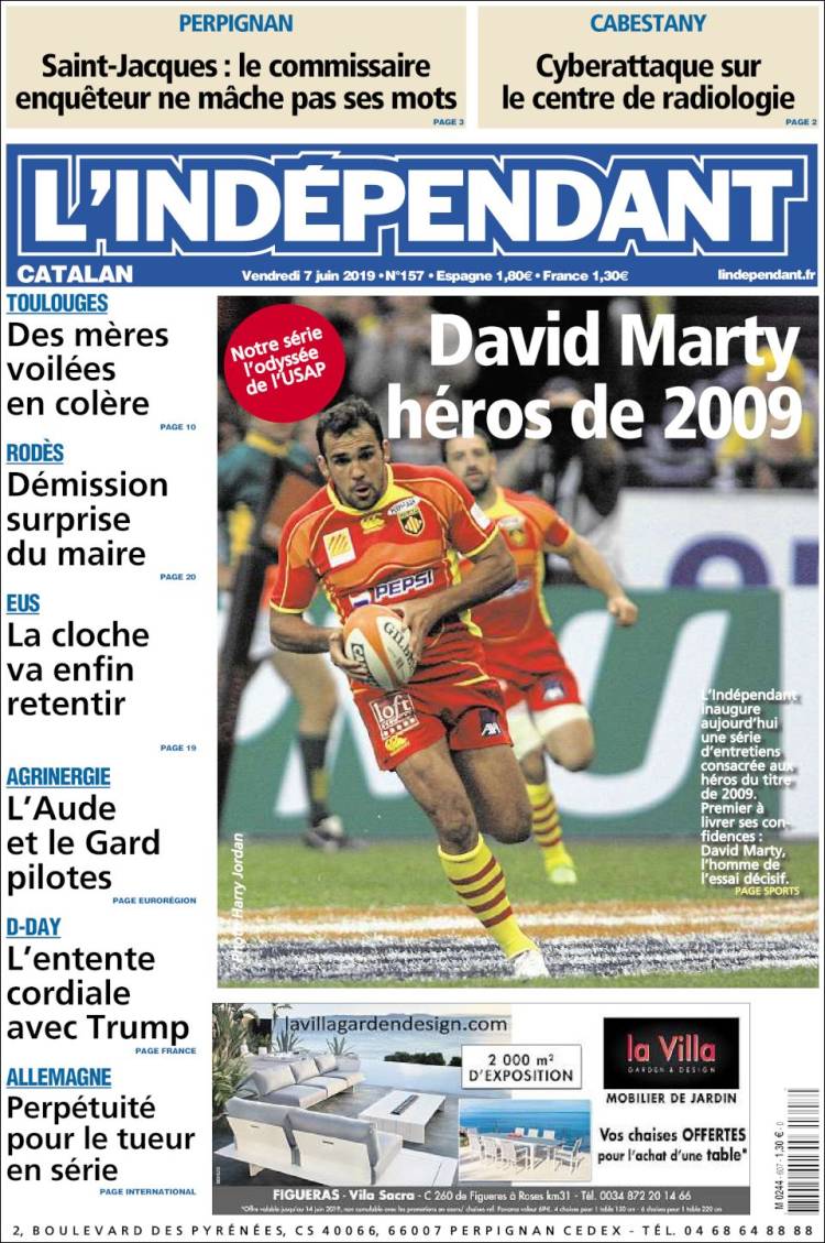 Portada de Le Indépendant (France)