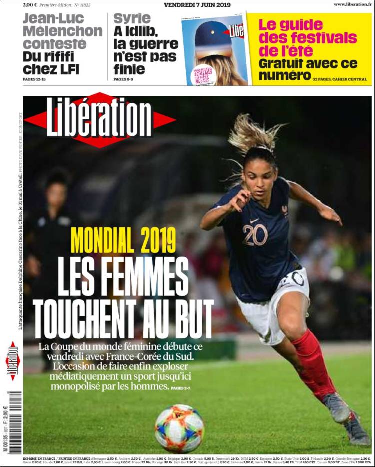 Portada de Libération (France)