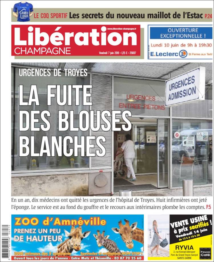 Portada de Libération Champagne (France)