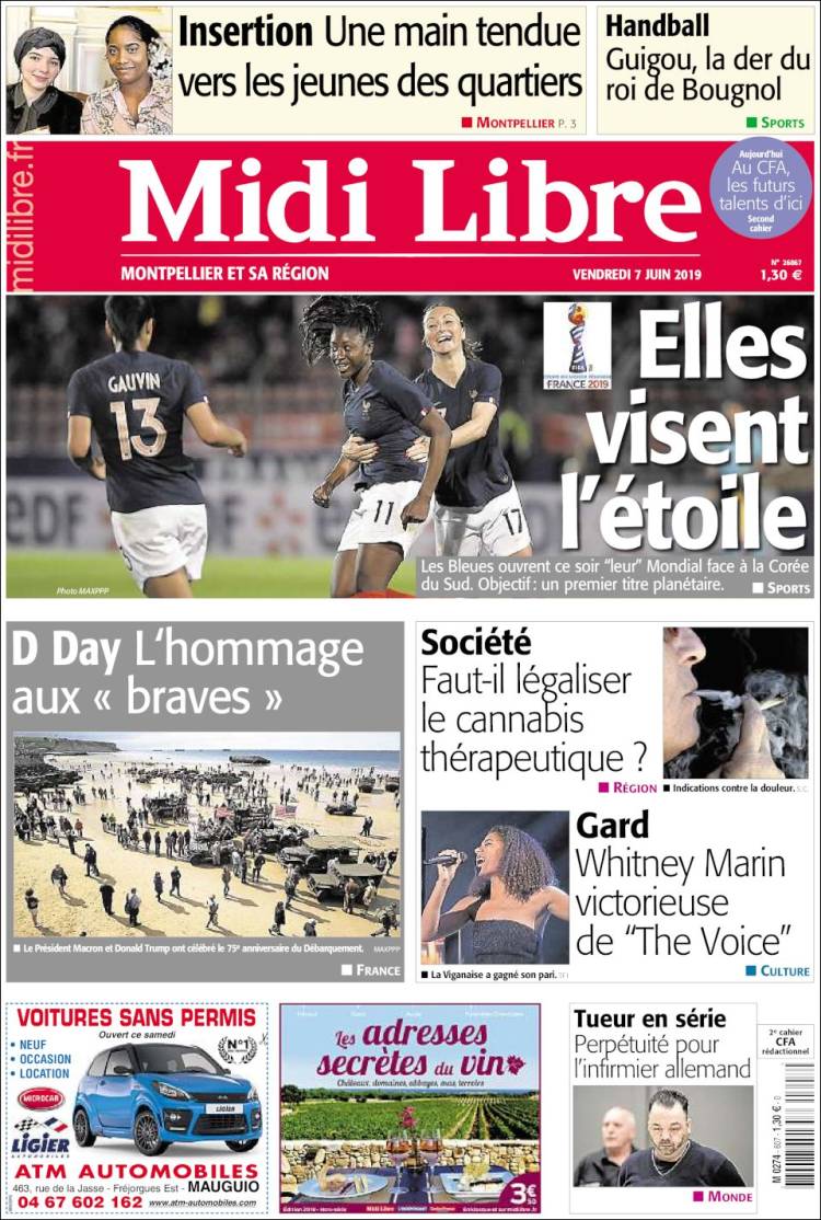 Portada de Midi Libre (France)