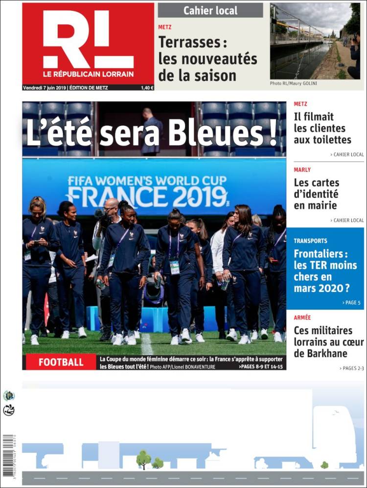 Portada de Le Republicain Lorrain (France)