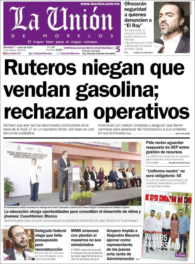 Portada de La Unión de Morelos (Mexique)