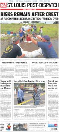 Portada de St. Louis Post-Dispatch (USA)