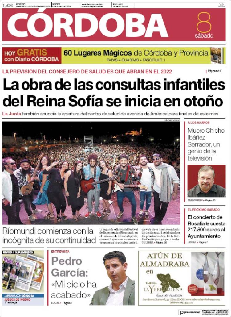 Portada de Diario de Córdoba (Espa&ntilde;a)