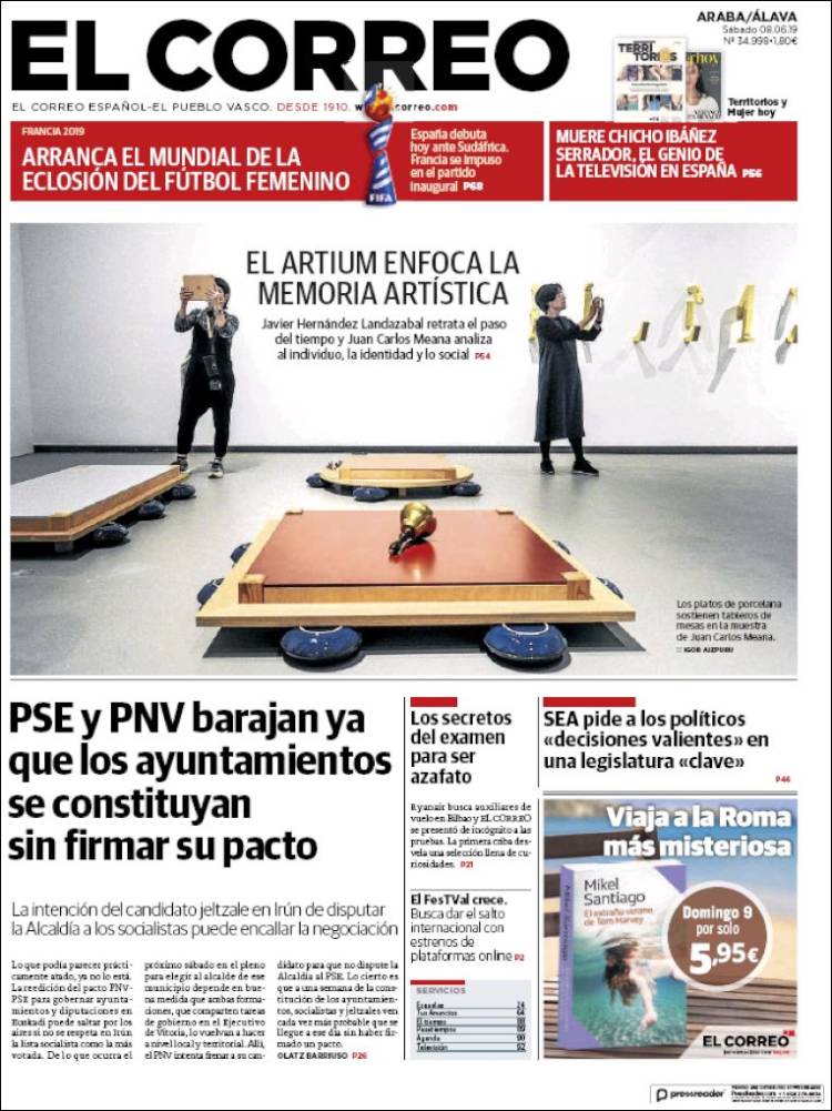 Portada de El Correo - Álava (Espa&ntilde;a)