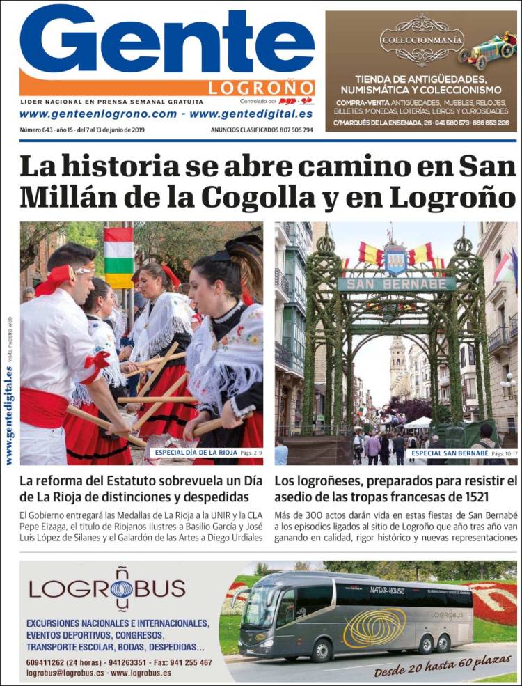 Portada de Gente en Logroño (Espa&ntilde;a)