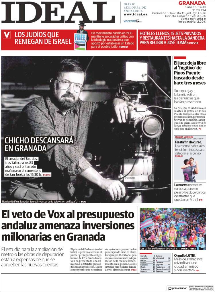 Portada de Ideal (Espa&ntilde;a)