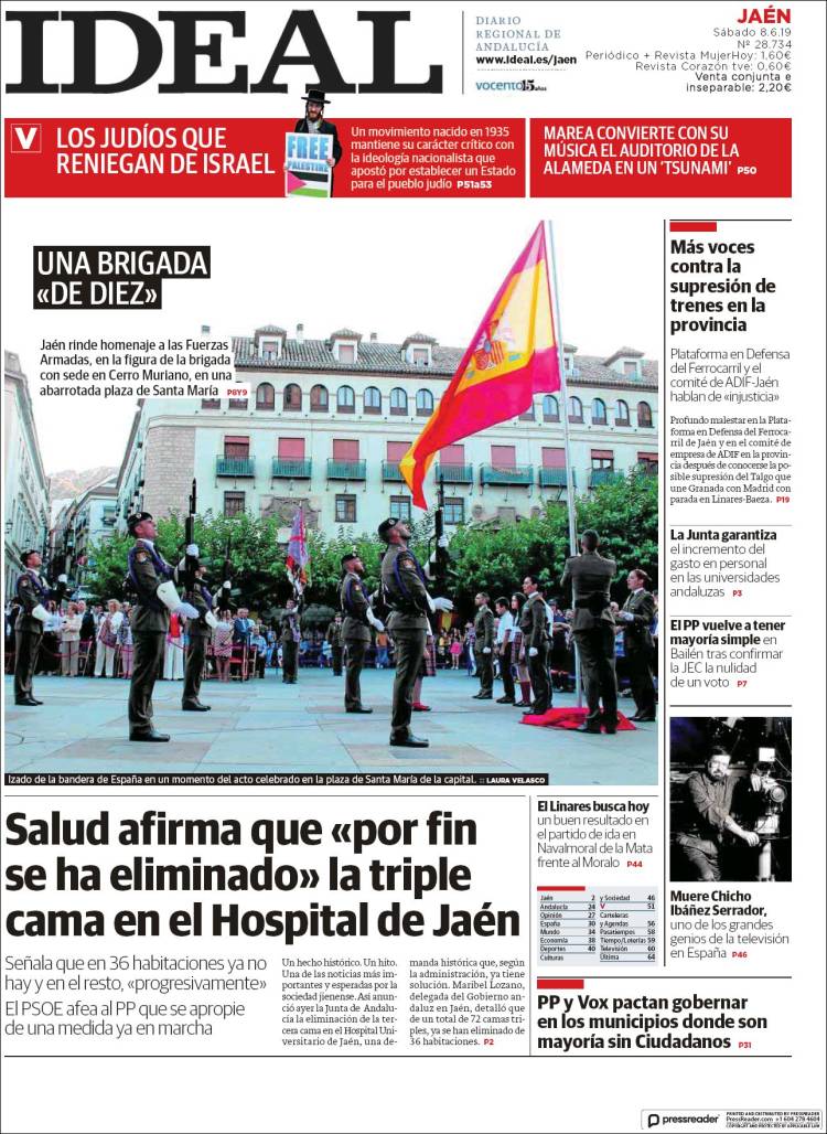 Portada de El Ideal de Jaén (Espa&ntilde;a)