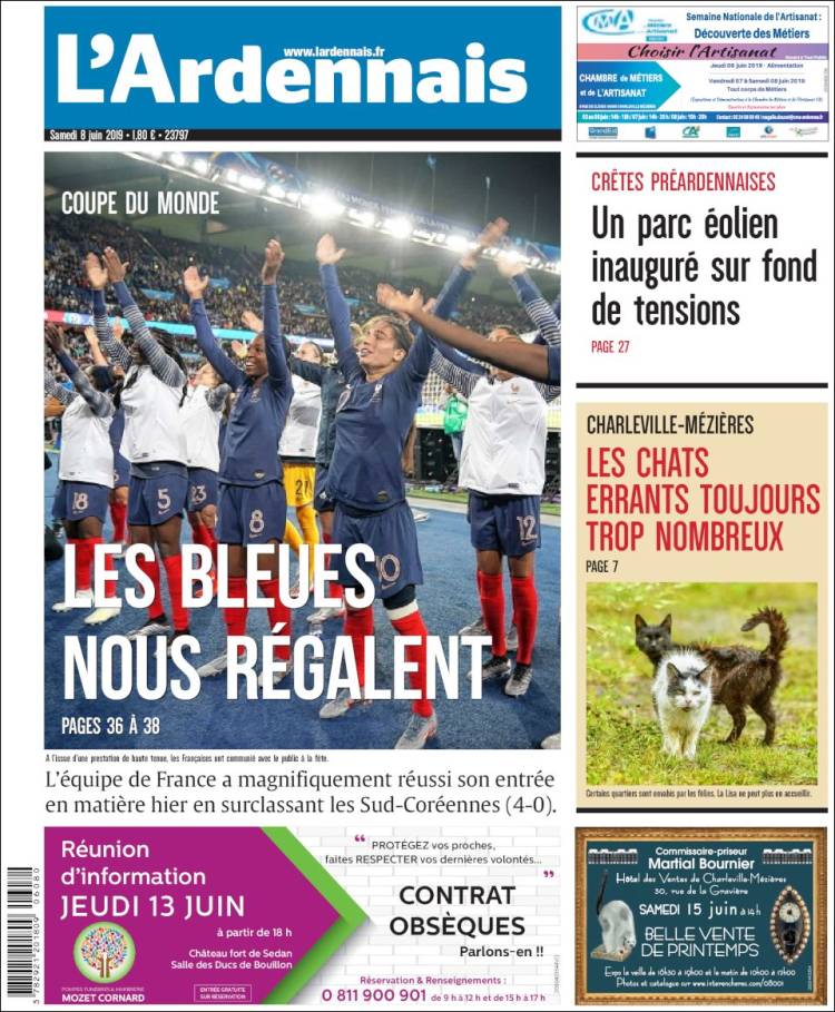 Portada de L'Ardenais (Francia)