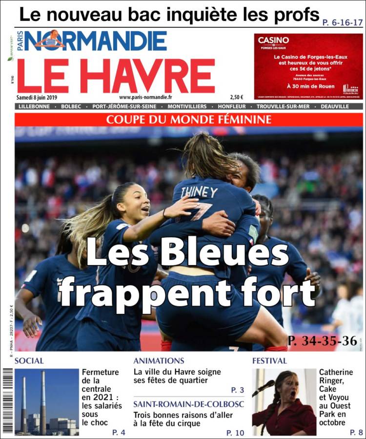 Portada de Le Havre Libre (Francia)