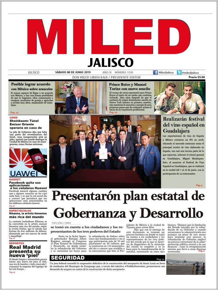 Portada de Miled - Jalisco (México)