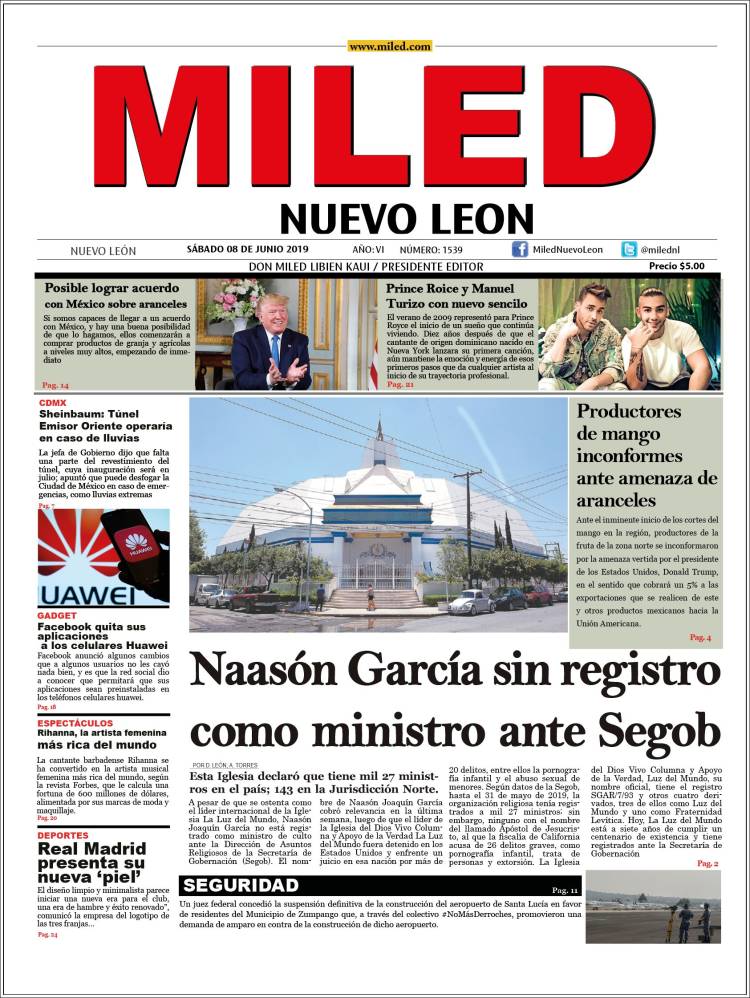 Portada de Miled - Nuevo León (México)