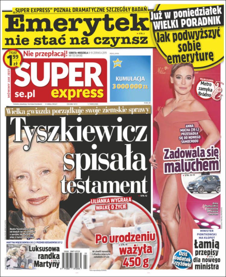 Portada de Super Express (Polonia)