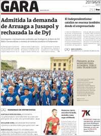 Portada de Gara (Espa&ntilde;a)